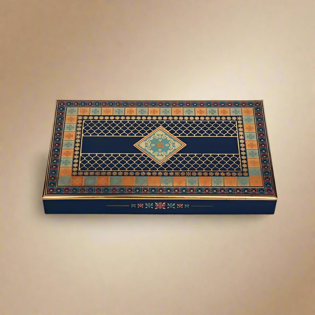 Premium Empty Sweets Packaging Boxes, Cardboard Box With Partitions, Wedding Hamper Boxes, Color - Blue