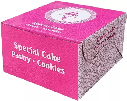 Printed Party Box  (Pink, Pack of 30)