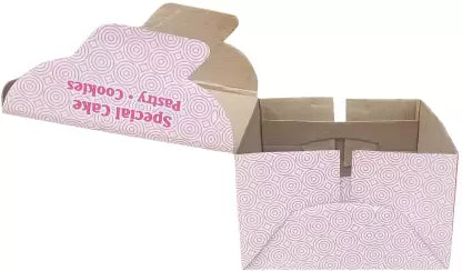 Printed Party Box  (Pink, Pack of 30)