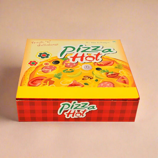 Empty Pizza & Sandwich Packaging Disposal Boxes, Snacks Storage Containers