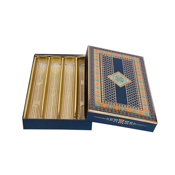 Premium Empty Sweets Packaging Boxes, Cardboard Box With Partitions, Wedding Hamper Boxes, Color - Blue