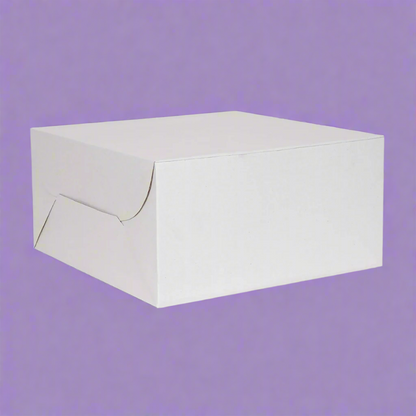 Plain White Cake Packing Boxes, Birthday Cake Boxes, 2 Pond Cake. Corrugated Boxes (pack of 25)